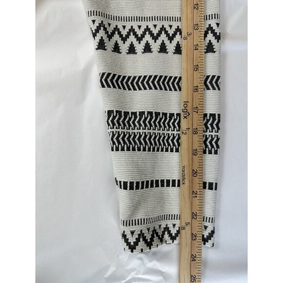 J.Jill Cotton Blend Sweater XL Black White Textured Stripe Boat Neck Fall Winter - Picture 14 of 15